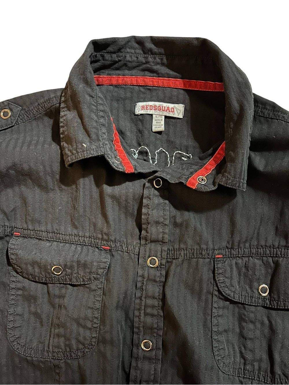 Y2K Redsquad Affliction Style Shirt XL Size (192) - Picture 3 of 3